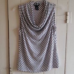 Lord & Taylor Cowl Neck Sleeveless Top